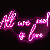 All We Need Is Love Neon Light - Pink