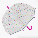 Childrens Star Dome Umbrella - Pink Handle