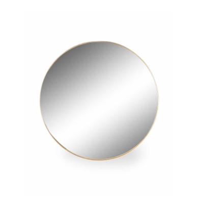 Small Round Gold Wall Mirror