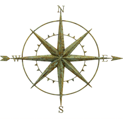 Wall Compass Green