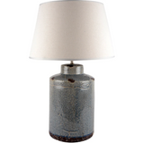 Neptune Ceramic Lamp with Cream Shade