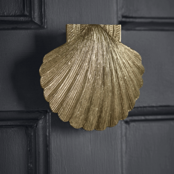 Brass Scallop Shell Door Knocker