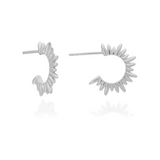 Rachel Jackson Electric Goddess Mini Hoops - Silver