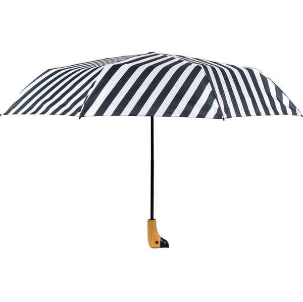 Black and White Striped Duck Umbrella
