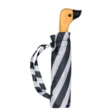 Black and White Striped Duck Umbrella