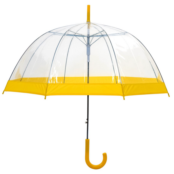 Clear Umbrella - Yellow Handle