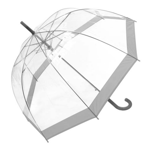 Clear Umbrella - Grey Handle