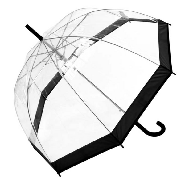 Clear Umbrella - Black Handle