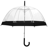 Clear Umbrella - Black Handle