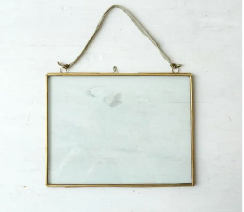Brass Hanging Frame Landscape 20  x 15 cm
