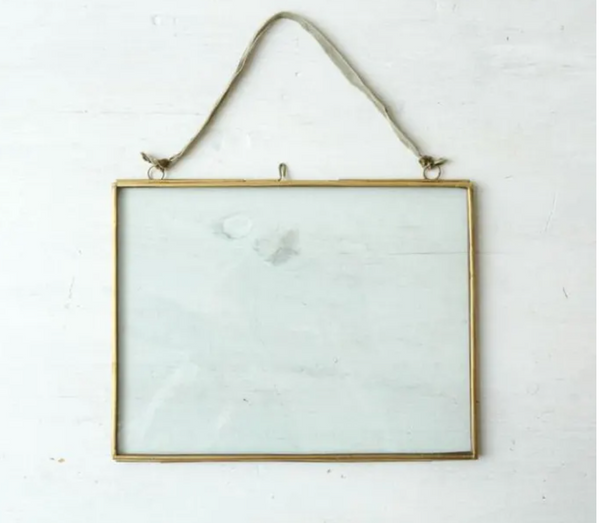 Brass Hanging Frame Landscape 20  x 15 cm