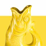 Ceramic Gluggle Jug - Yellow