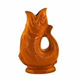 Ceramic Gluggle Jug - Orange