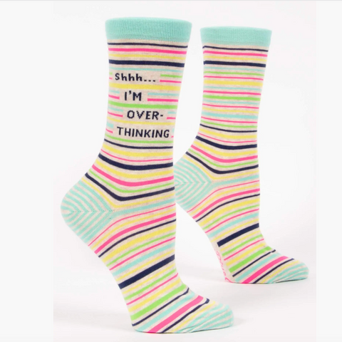 Blue Q Shh…I’m Overthinking Socks