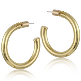 Big Metal Paula Plated Simple Hoop