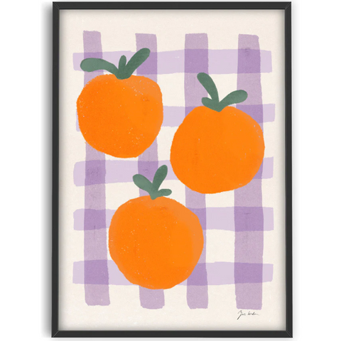Zoe - Oranges In Summer Framed Print