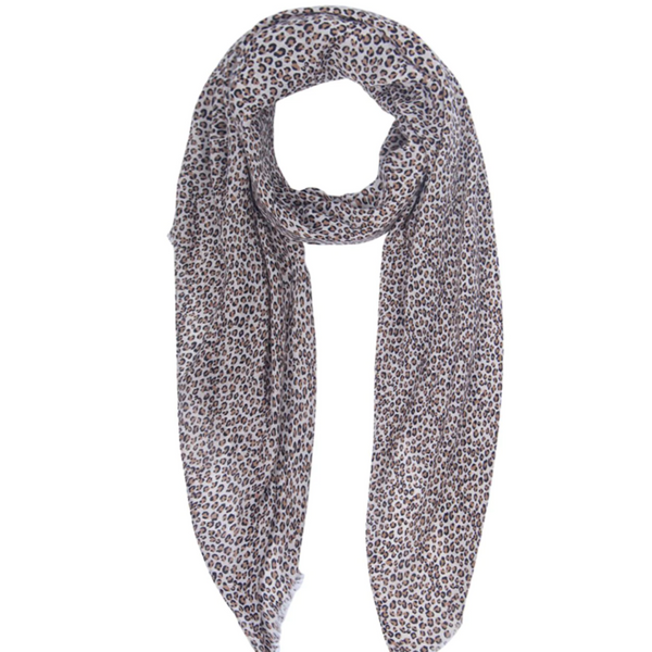 Abstract Animal Print Scarf - Leopard Print