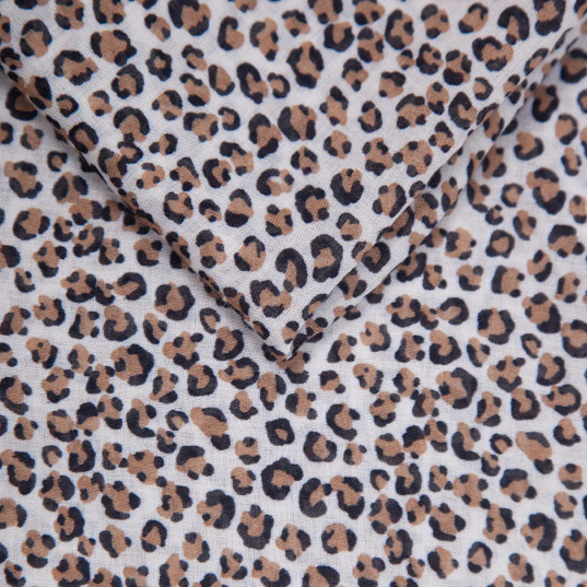Abstract Animal Print Scarf - Leopard Print