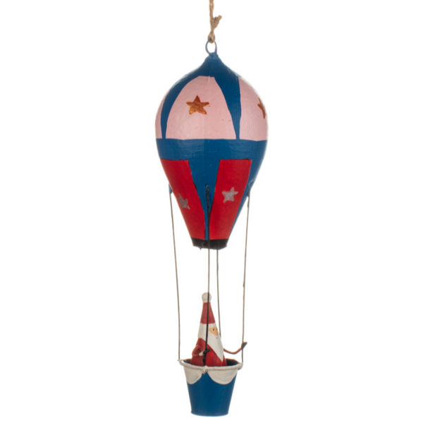 Shoeless Joe Ballooning Santa Hanging Decoration