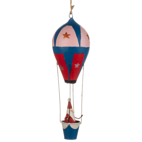 Shoeless Joe Ballooning Santa Hanging Decoration