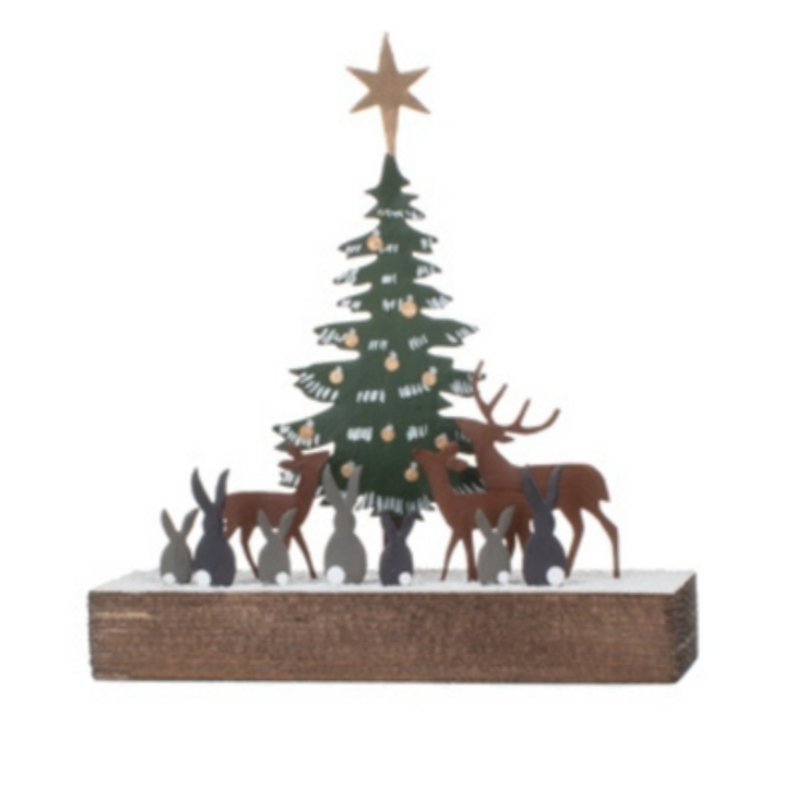 Shoeless Joe Forest Christmas Scene