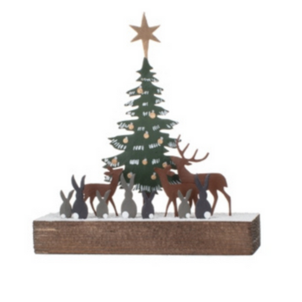 Shoeless Joe Forest Christmas Scene