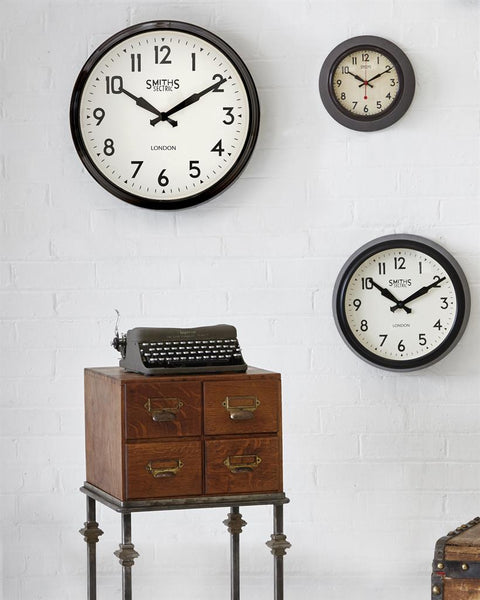 Smiths Large Wall Clock Black - 50cm