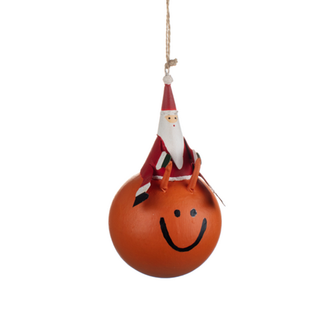 Space Hopper Santa Decoration