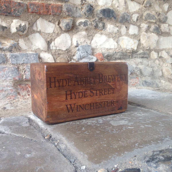 Vintage Style Hyde Abbey Brewery Pale Ale Storage Box - Medium Side
