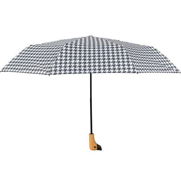 X-brella Houndstooth duck head umbrella front view