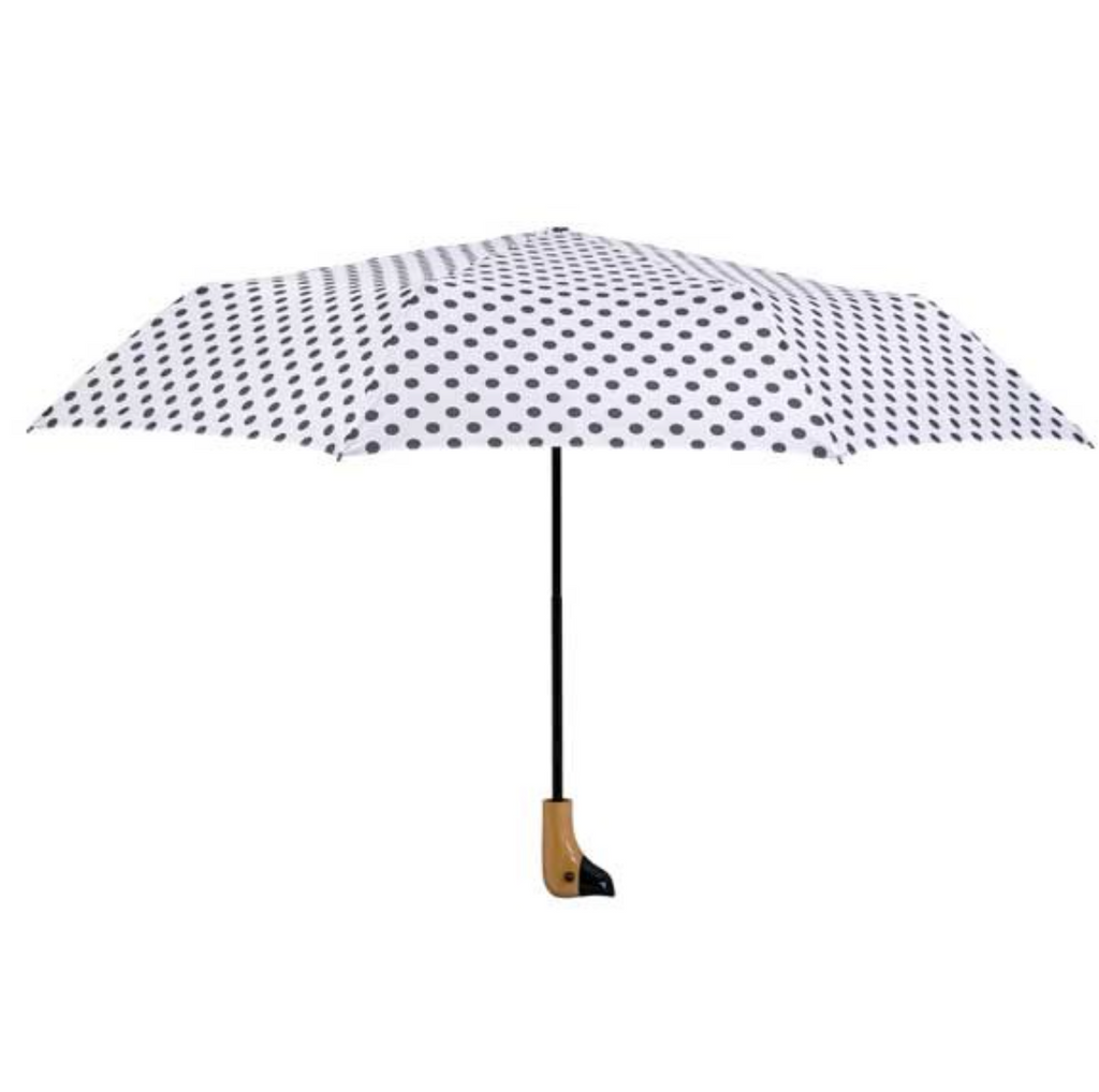  X-brella duck head umbrella polka dot front view