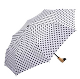 X-brella duck head umbrella polka dot side view
