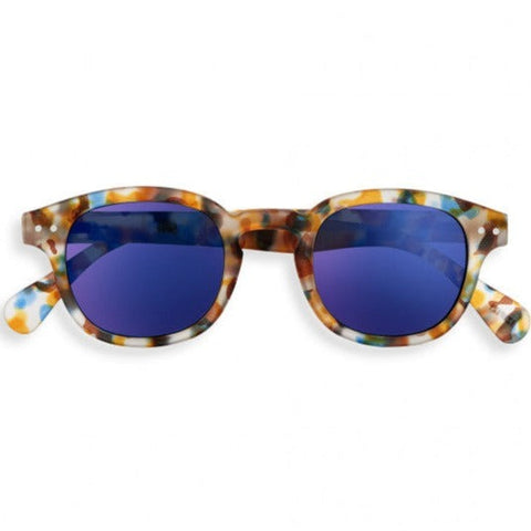Izipizi Blue Mirror Sunglasses - Blue Tortoise, #C