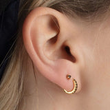 Scream Pretty Teeny Tiny Stud Earrings - Silver Clear Stones