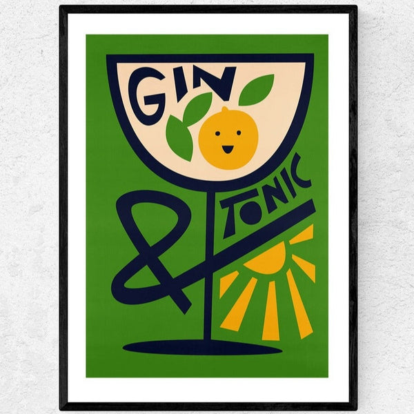 Gin & Tonic Print Framed Print