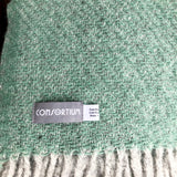 Pure New Wool Sea Green Blanket