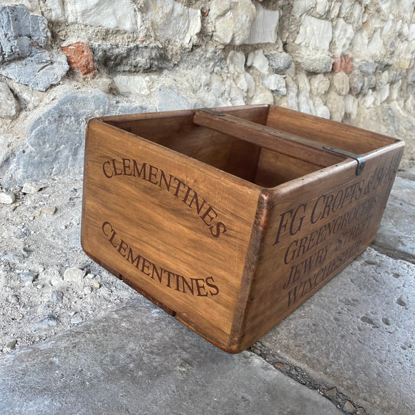 Vintage Style F G Crofts Store Wooden Box - Large