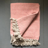 Pink Cotton Throw