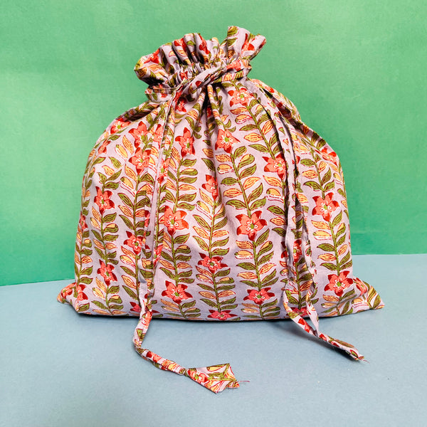 Potli Block Print Gift Bags