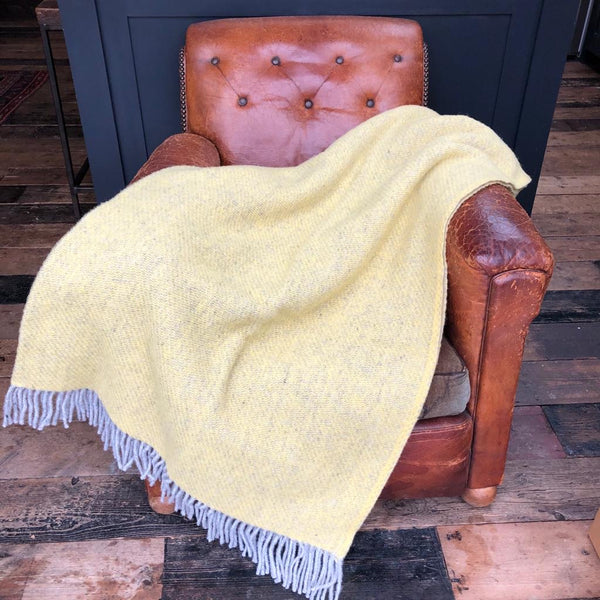 Pure New Wool Lemon Blanket
