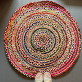 Colourful Braided Round Rug