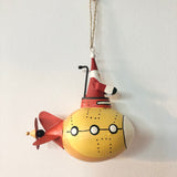 Yellow Submarine Santa Decoration