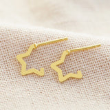 Lisa Angel Mini Star Huggie Hoop Earrings - Gold