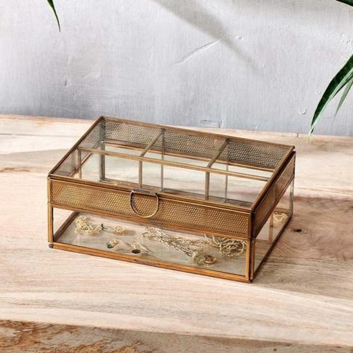 Antique Brass Jewellery Box