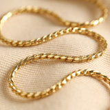Lisa Angel Woven Chain Necklace - Gold